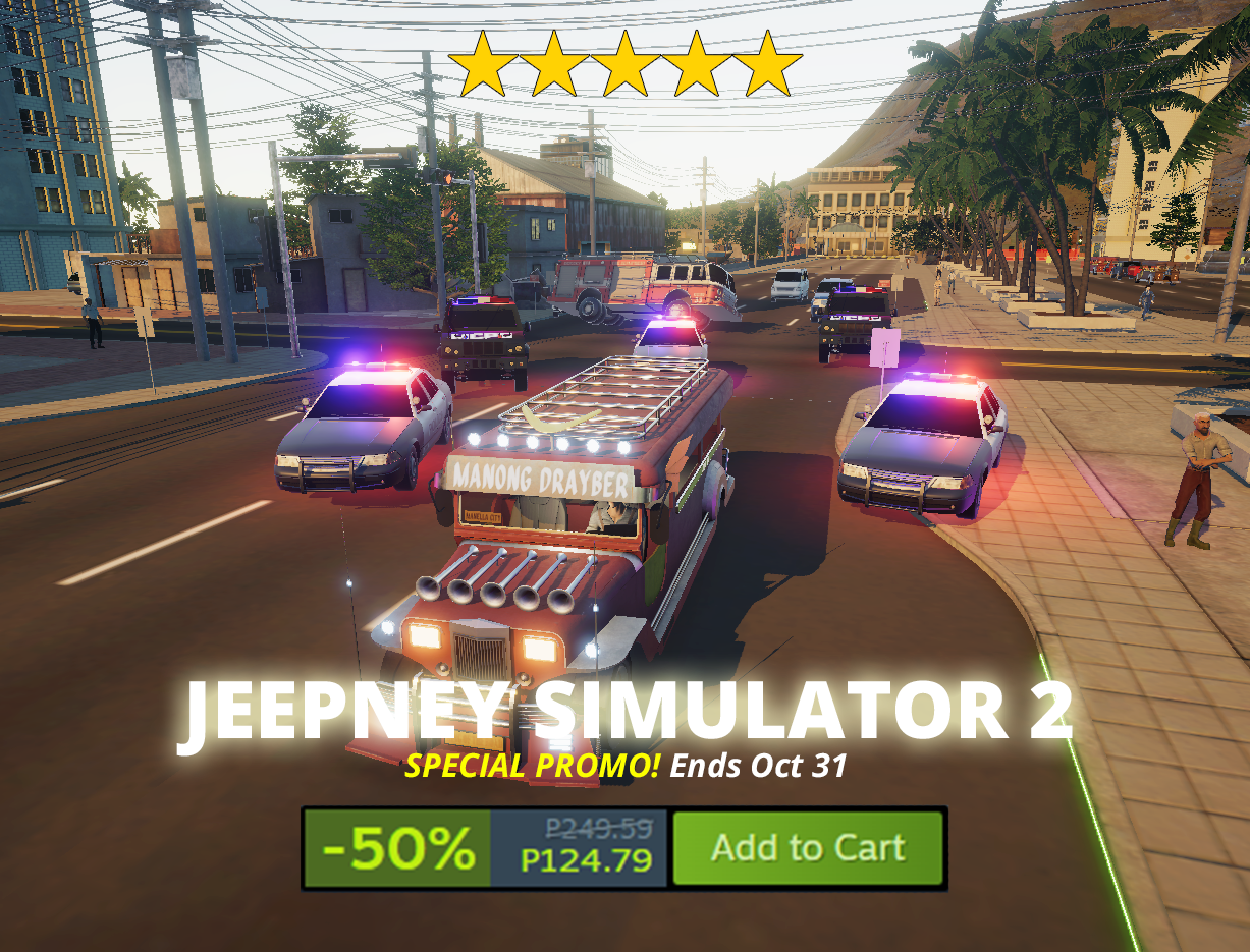 Jeepney Simulator 2 - Developed in C# Unity Engine by Spacezero Interactive from the Philippines